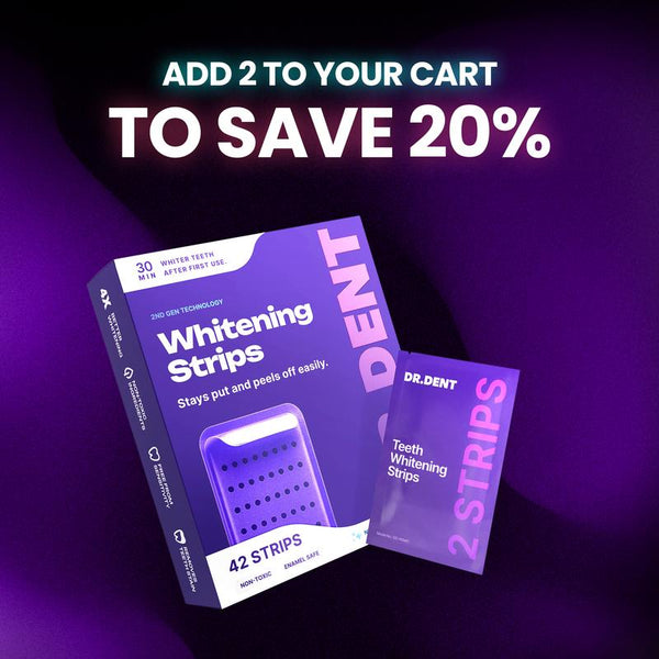 Purple Teeth Whitening Strips