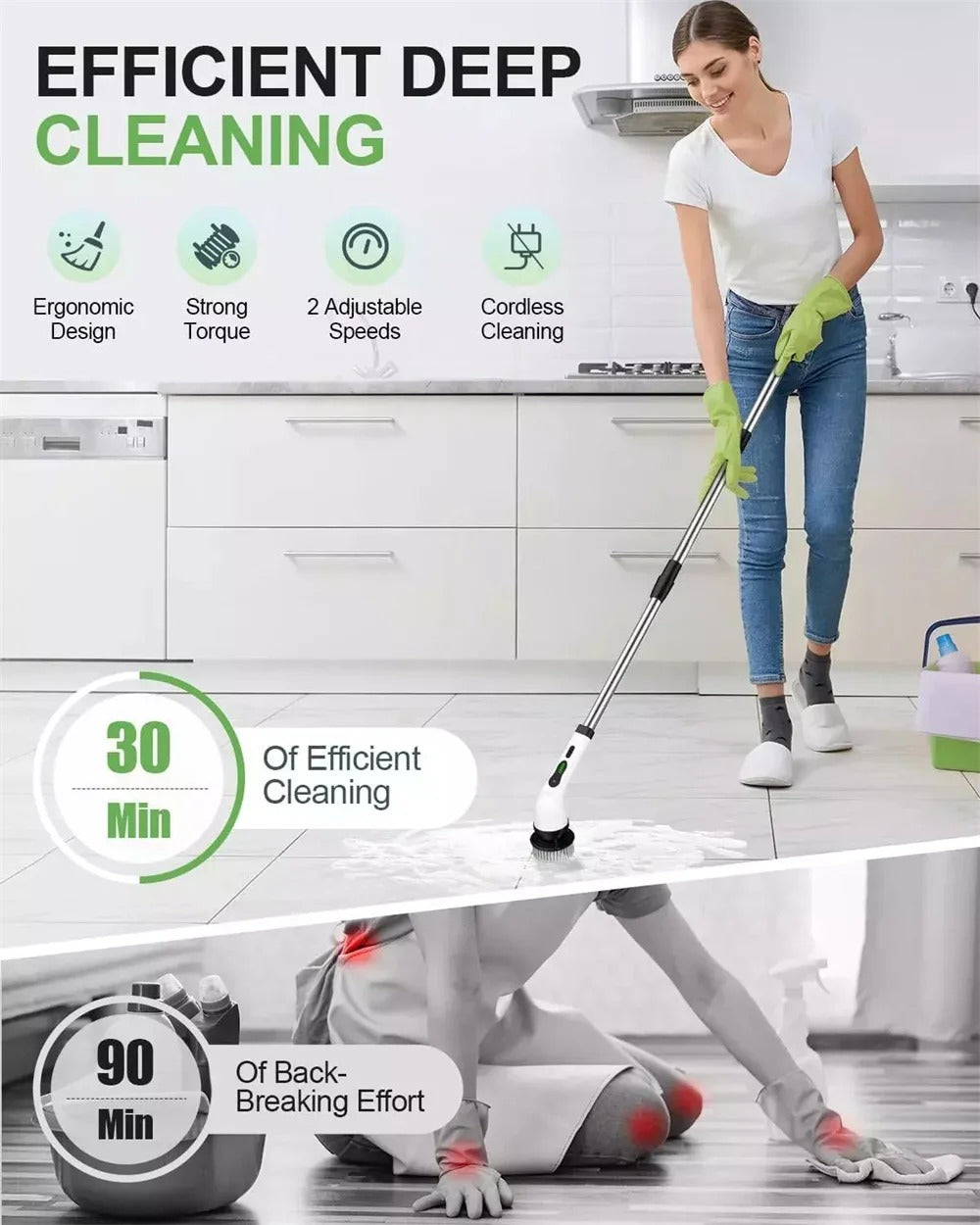 Electric Spin Scrubber Brush